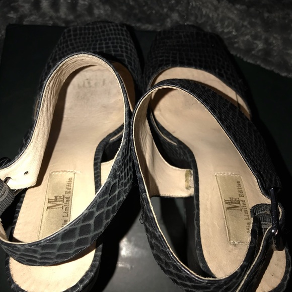 MIA Limited Edition Valerie Black Croco Wedge - Picture 4 of 6